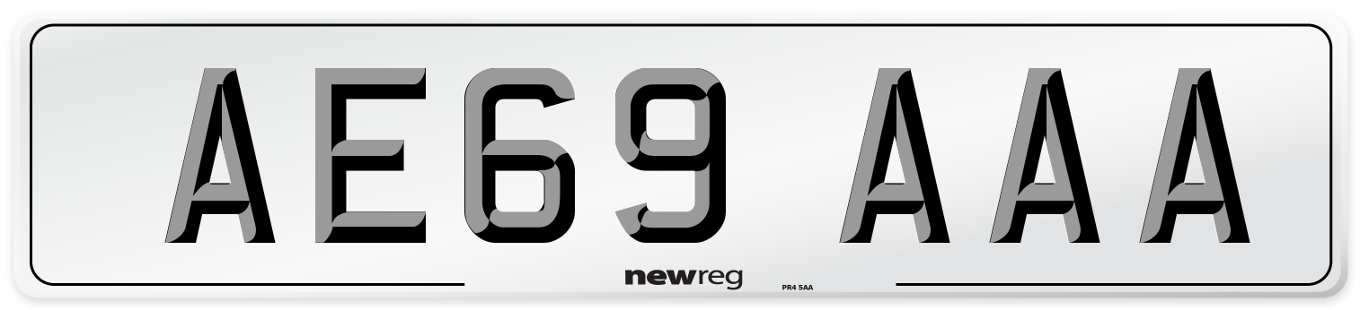 AE69 AAA Number Plate from New Reg